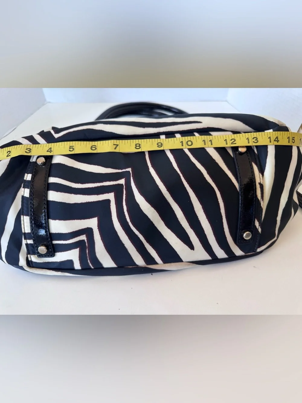 vintage Y2K kate spade zebra pattern shoulder bag purse *flaws